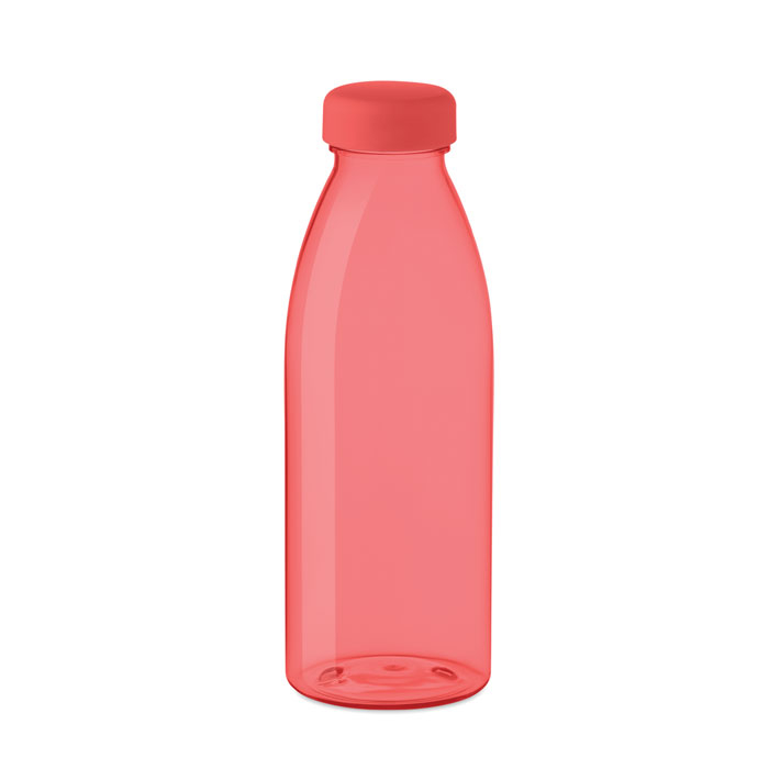 Bouteille en PET recyclé publicitaire 500ml SPRING Rouge transparent
